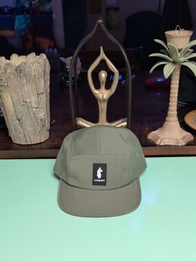cotopaxi Olive Green 5-Panel Cap with Front Logo Patch
